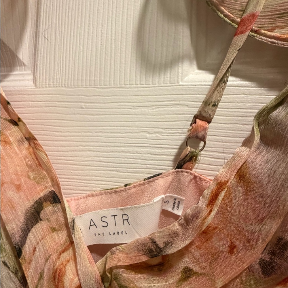 ASTR Peach Floral Ruffle Maxi Dress - Picture 8 of 10